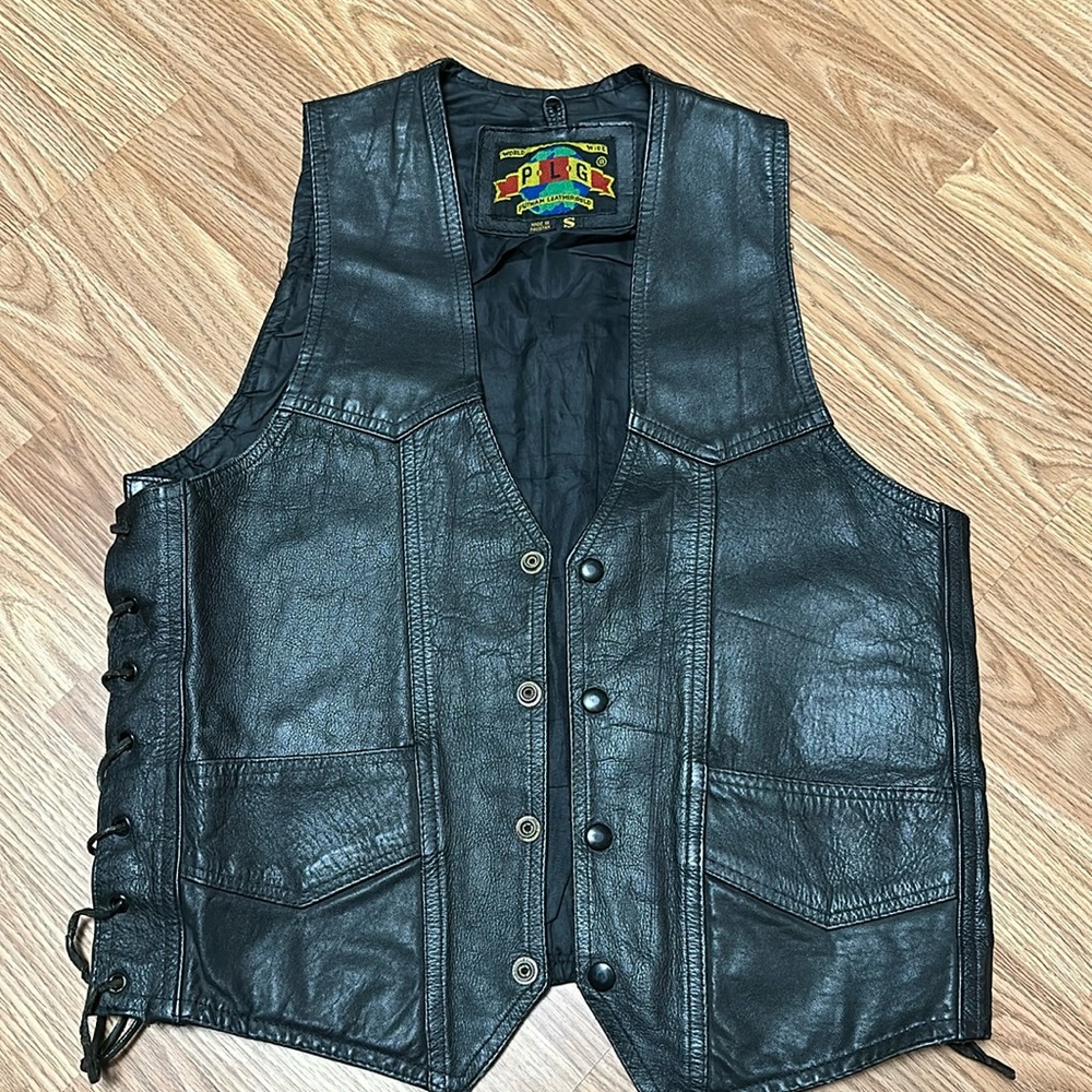 Leather vest
